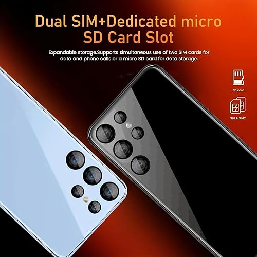 Miniatura 3 de SmartphoAndroid pantalla de 6.11 pulgadas, E88, teléfono celular desbloqueado, tarjeta SIM dual, 1 GB de RAM 16 GB ROM, solo compatible con la banda