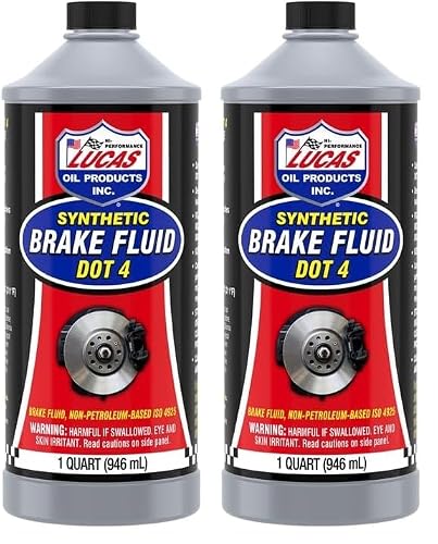 Lucas Oil DOT 4 Synthetic Brake Fluid//Quart (Pack of 2)