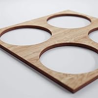 Vista 65 de 23 3/8"W X 23 3/8"H Large Wembley Decorativos Paneles De Pared De Madera De Calado, Aliso