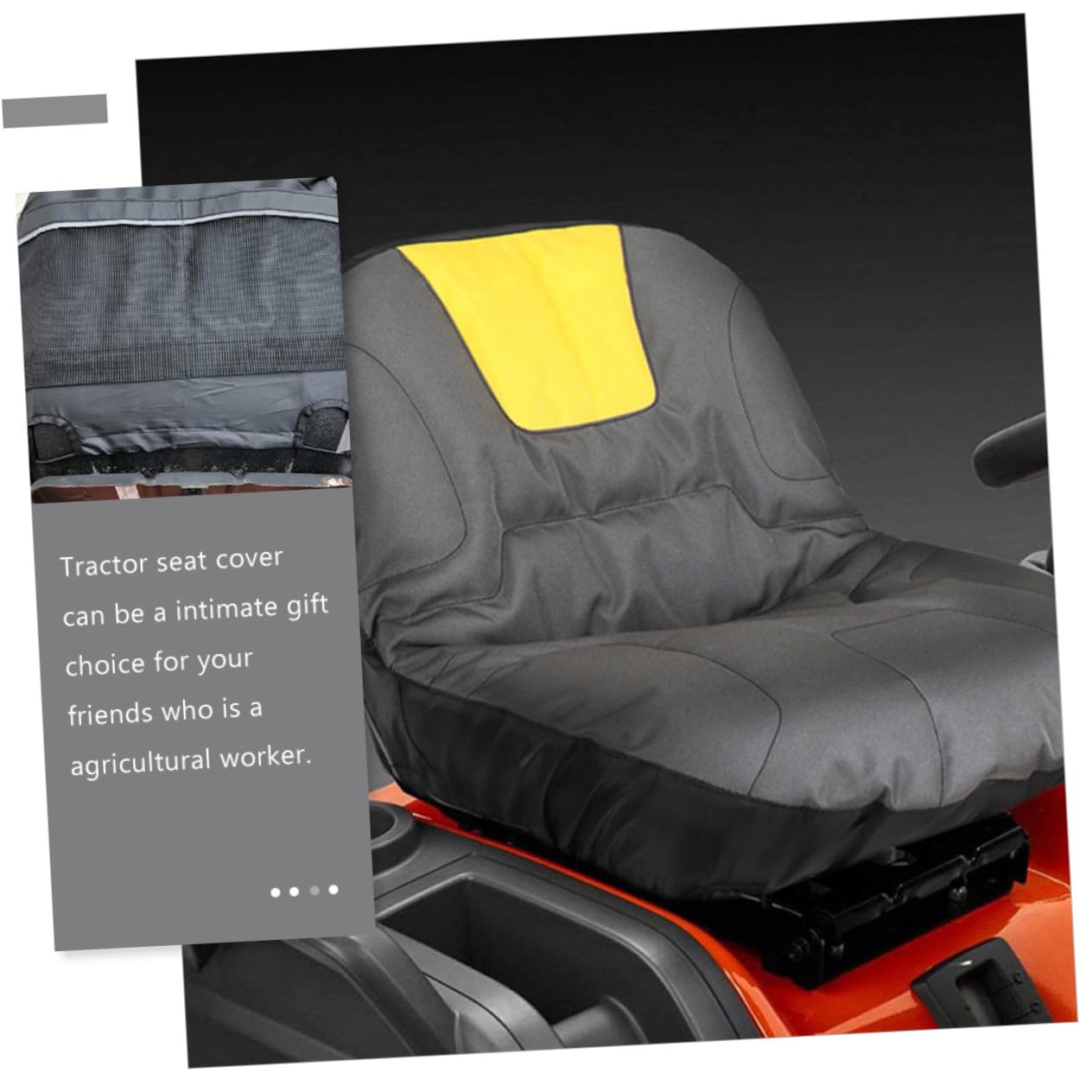 TOYANDONA Funda Protectora para Asiento de Cortacésped Resistente al Polvo y Arañazos Cubierta para Tractor y Maquinaria Agrícola Funda Antideslizante para Exteriores