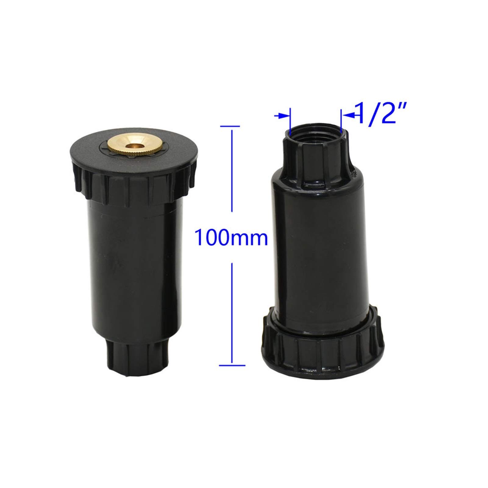 Strumenti for l'irrigazione da Giardinaggio, irrigatore da Giardino Femmina da 1/2 Pollice, irrigatore a Scomparsa da 90/180/360 Gradi, Attrezzi da Giardinaggio, 10 Pezzi