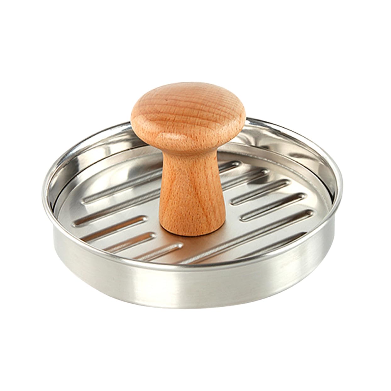 Presse à burger acier Mikikit avec poignée ustensile cuisine et barbecue