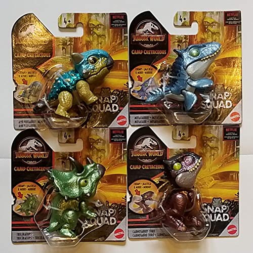 Jurassic World Camp Cretaceous Snap Squad Set of 4