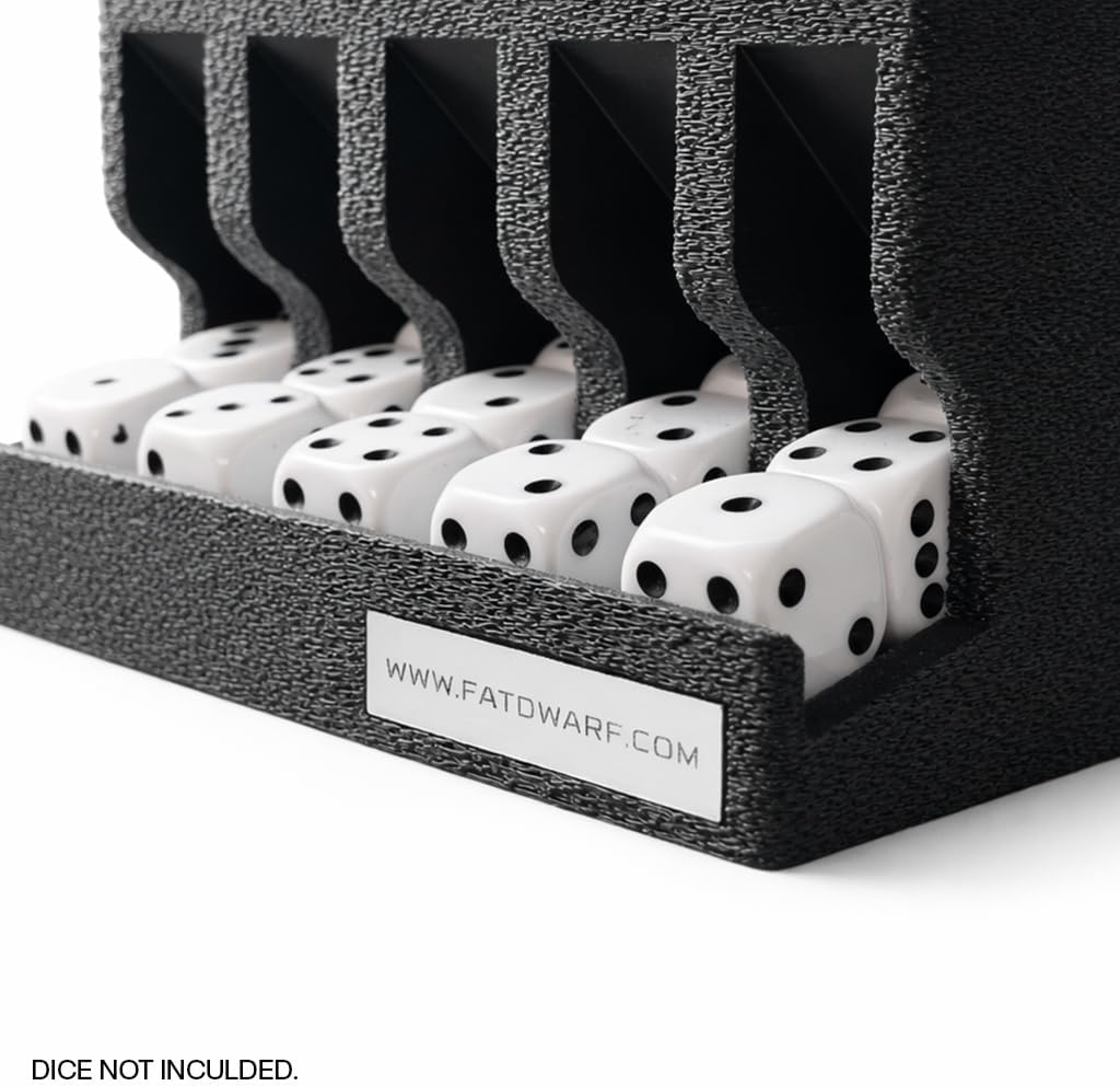 Tabletop Dice Dispenser for 16mm Dice – Automatic Dice Organiser for RPG & Wargaming – Dice Holder Compatible with Warhammer, DND, Tabletop Games & Miniature Battles