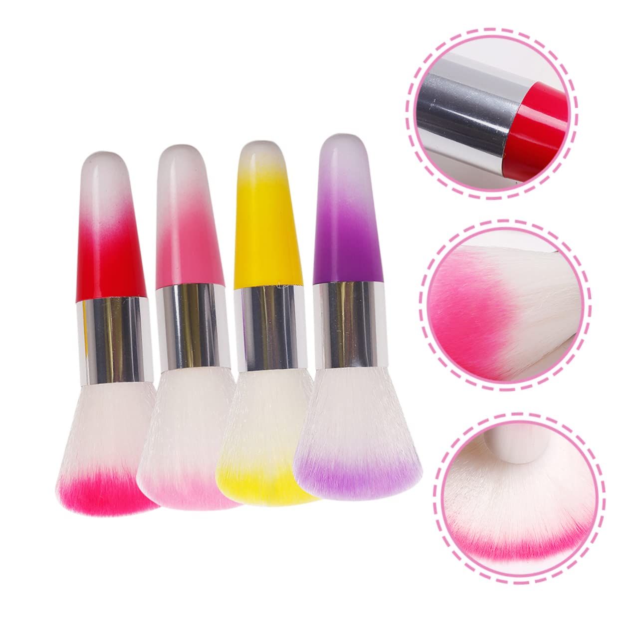 POPETPOP 20 Piezas Cepillo De Manicura Cepillo De Rubor Herramientas De Arte De Uñas Pincel Acrílico Pincel De Maquillaje Rubor Base De Maquillaje Ligero Cepillar El Plastico