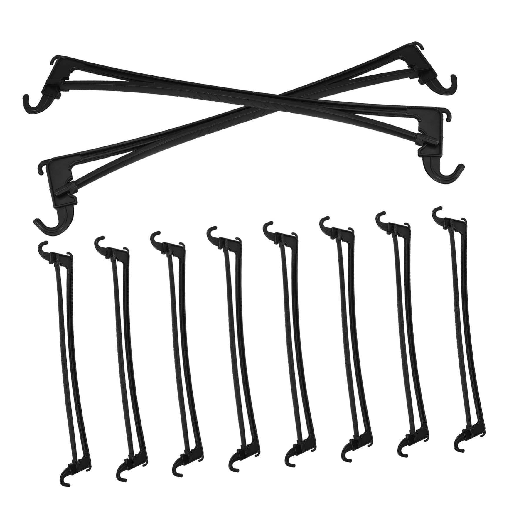 STOBAZA Organize Your Closet 10pcs Hanger Bottom Bar Hanger Cross Bar for Pants Multi-Function Supplies