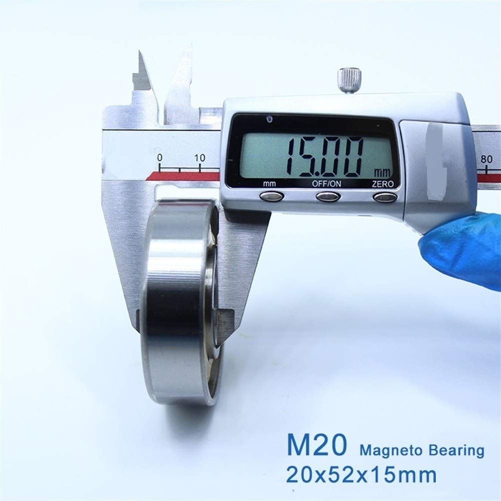 1 Stück M20 Magnetlager 20 x 52 x 15 mm Schrägkontakt Separate permanente Motorkugellager