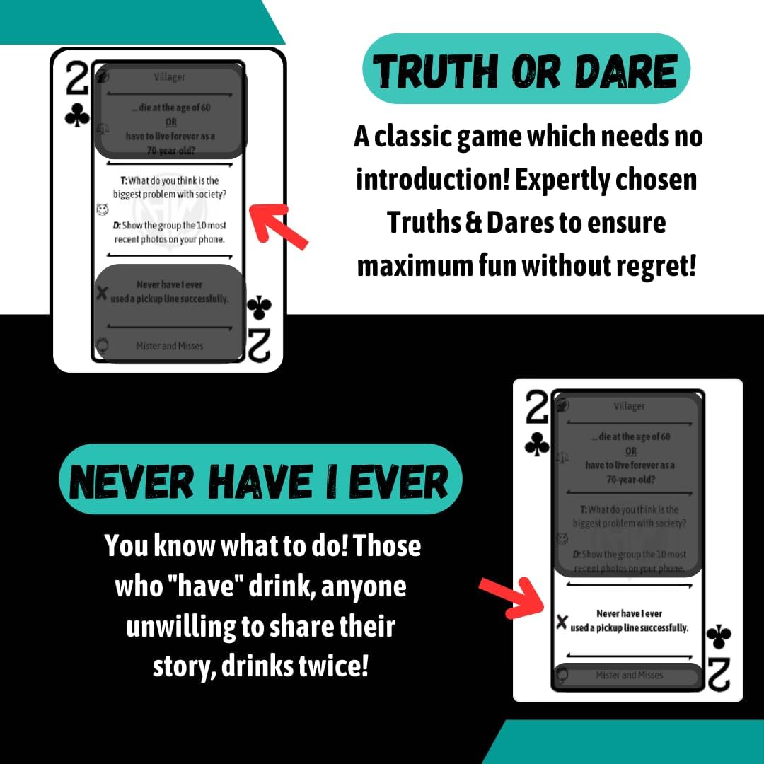 Game Night: The Best 5 Party Games in 1 Deck of Waterproof Playing Cards