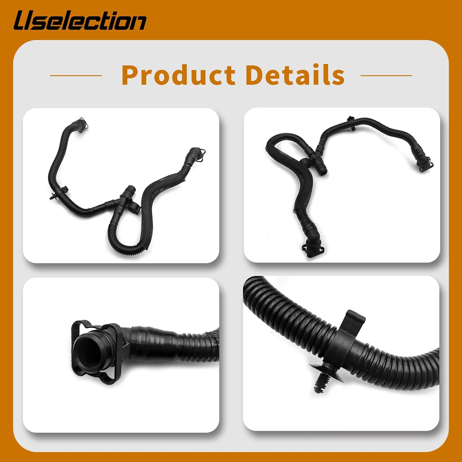 Uselection 06E103217AD Crankcase Breather Vent Hose Compatible for A4 A5 A6 A8 Q7 Volkswagen Touareg