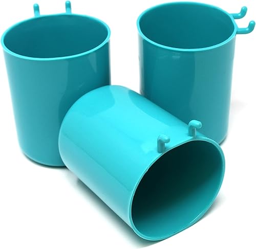 Miniatura 7 de JSP Manufacturing Tablero de clavijas de plástico de 3 pulgadas para colgar tazas organizador de almacenamiento para manualidades suministros de