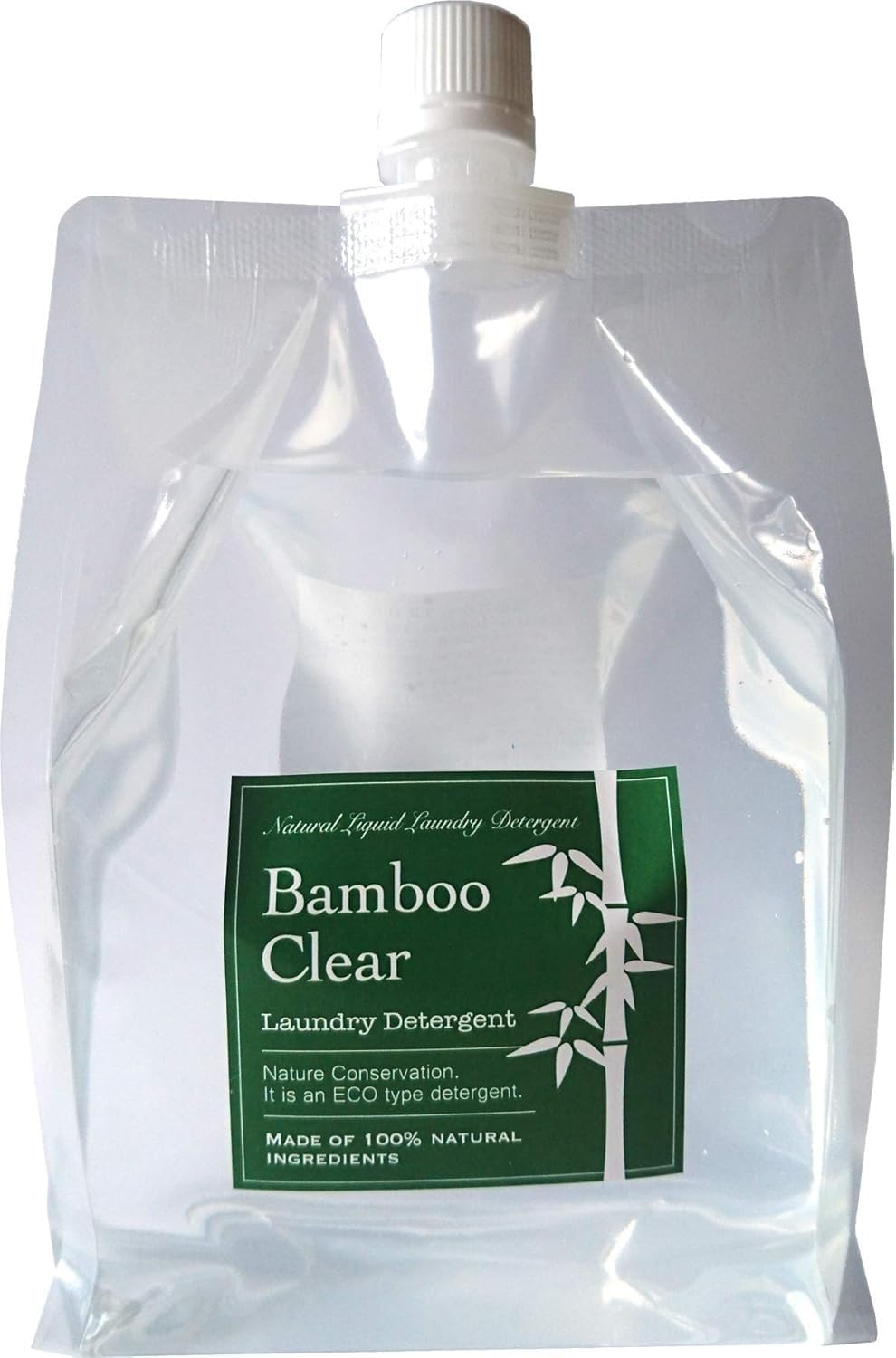 Bamboo Detergent, Bamboo Clear, 33.8 fl oz (1 L) Refill, 100% Natural Ingredients, Additive-Free, Washing, Cleaning, Dishwasher Safe