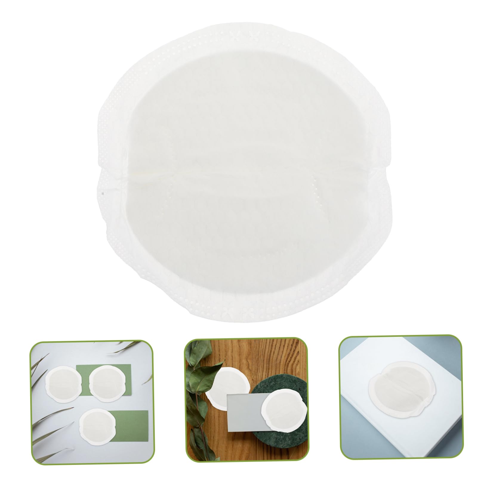 Coppette Assorbilatte Anti-perdita Monouso 100 Pezzi Bianche | Pasta di Legno e Film Pe, Morbide e Traspiranti, per Allattamento al Seno
