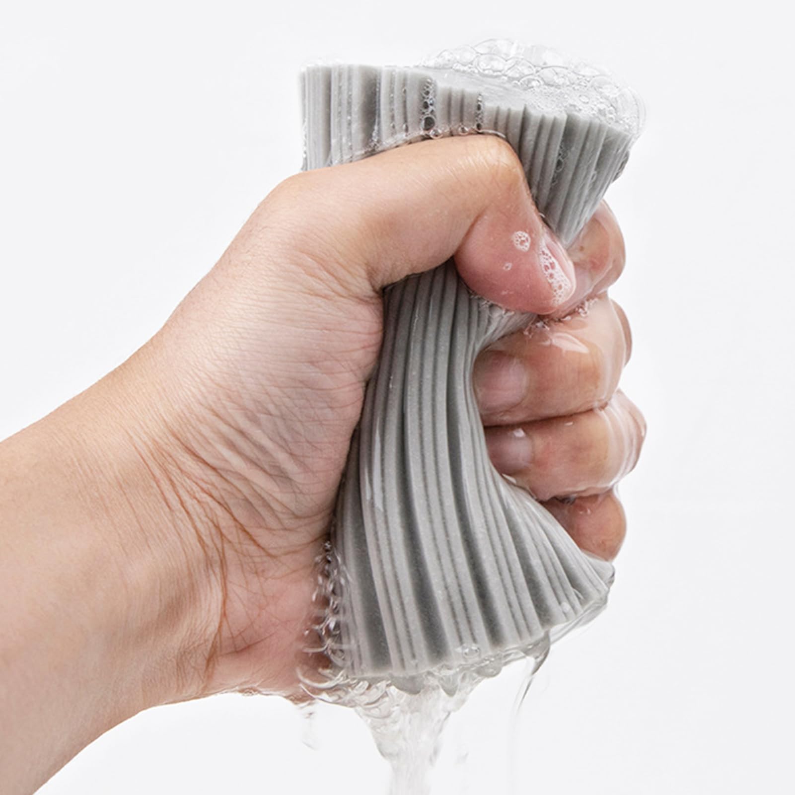 2 Spugne Multiuso Grigie - Per Pulizia Vetri, Specchi E Cucina, Riutilizzabili E Lavabili - Foto 9