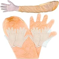 Vista 8 de Honeydak 30 pares de guantes desechables de PVC para caza de ciervos, guantes de limpieza con manoplas largas y cortas