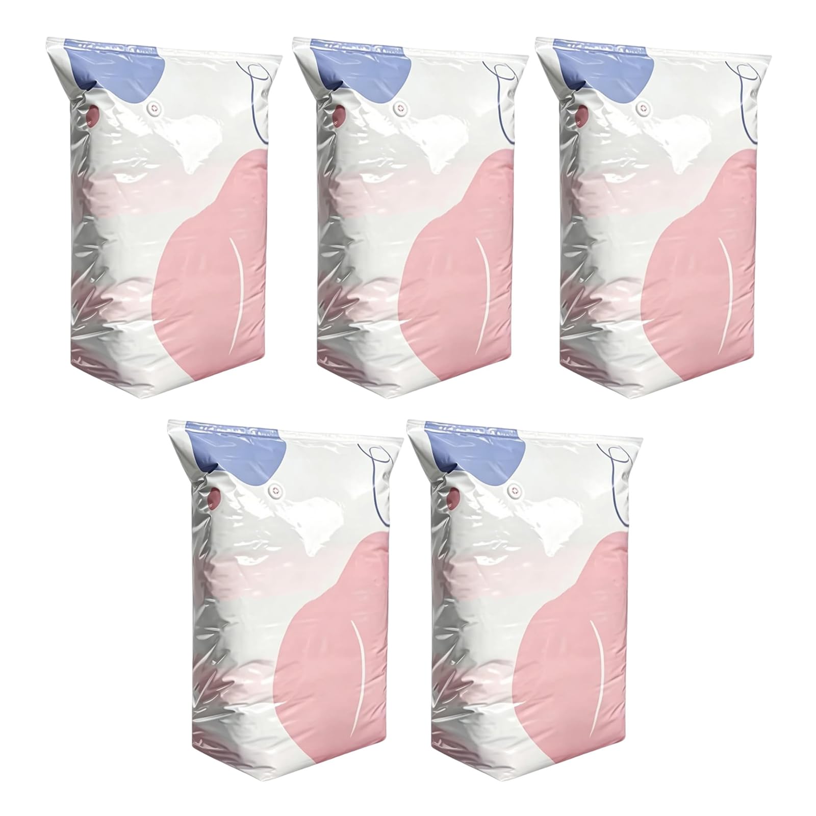 Clothes Storage Bags Vacuum Compression Pumpless Set for Dorm Apartment Packing, Space Saving Design Vacuum Bags Clothes Bedding Storage Compression Organizer Pumpless Airtight Closet