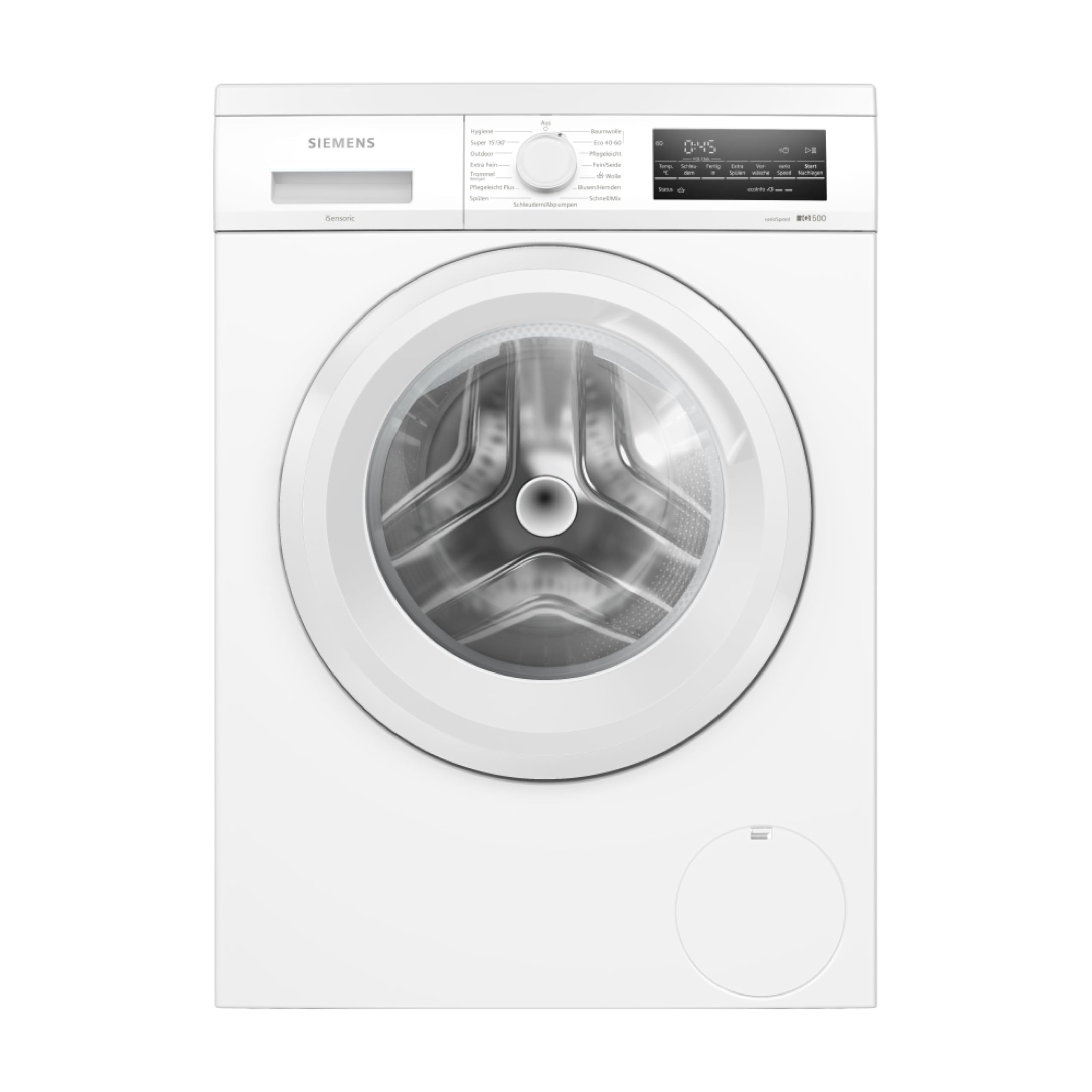Siemens WU14UT22 iQ500 Waschmaschine unterbaufähig 9 kg, speedPack L - Programme beschleunigen, LED Display, Outdoor-Programm, iQdrive-Motor