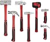 7-Pieces Hammer Set, 24 oz Claw Hammer, 12oz Claw Hammers, 13oz Ball Peen Hammers, 2 Lb Ball Peen Hamer, 3 Lb Sledge Hamer, Engineer Hammer, 10oz Rubber Mallet