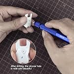 stedi Manual Pin Vise Hand Drill, Model Hobby Making Tools, Ultra-Precision Double Bearings Hand Drill for Gundam, Miniature Military Model, 3D Resin Parts, Blue