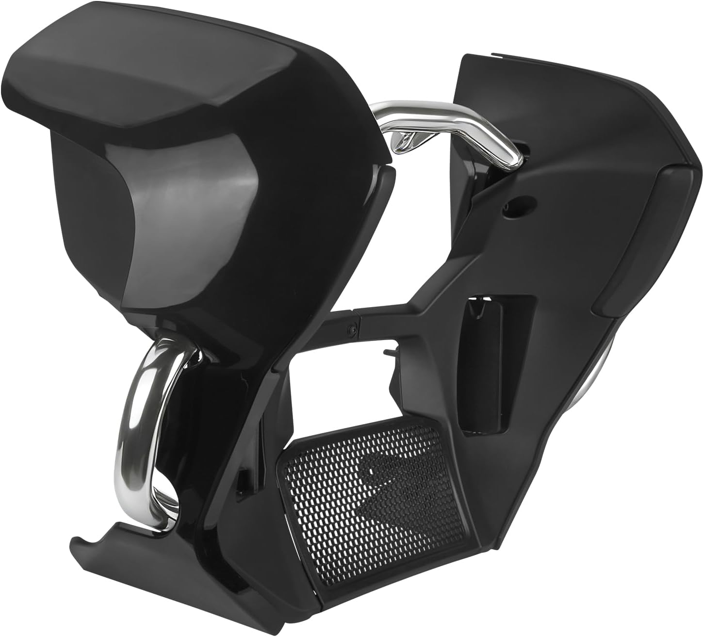 Fairing Lower Kit Engine Guard Crash Bar Fit for Harley Street Glide FLHX Road Glide FLTRX 2024-Later CVO FLHXSE FLTRXSE 2023-Later Street Glide Ultra FLHXU 2025-Later Vented Chin Spoiler Chrome