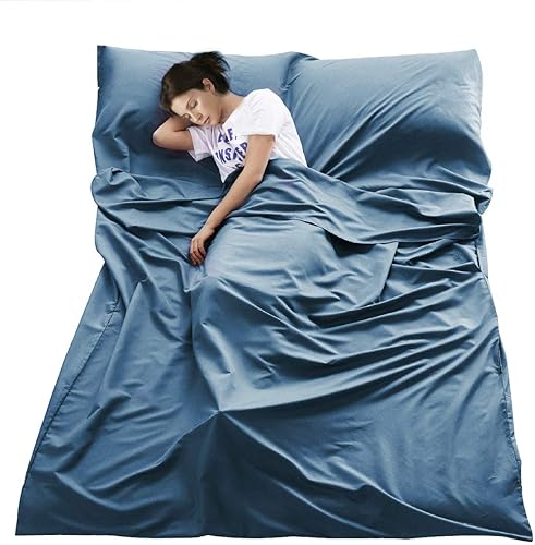 VeMee Forro para saco de dormir, forro de viaje, ligero, transpirable, de algodón, para camping, ultraligero, compacto, bolsa de transporte para disponible en Yaxa Colombia