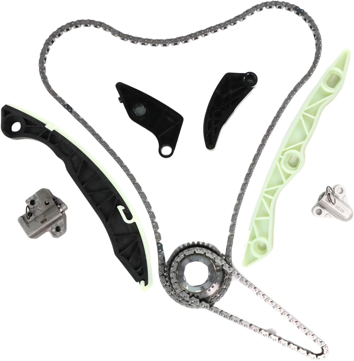 Engine Timing Chain Kit Fit for 2007-2018 Dodge Journey Avenger Caliber Chrysler 200 Sebring Jeep Compass Patriot 2.0L 2.4L Replaces OE 4884868AB 2441025000 S993 2442025000
