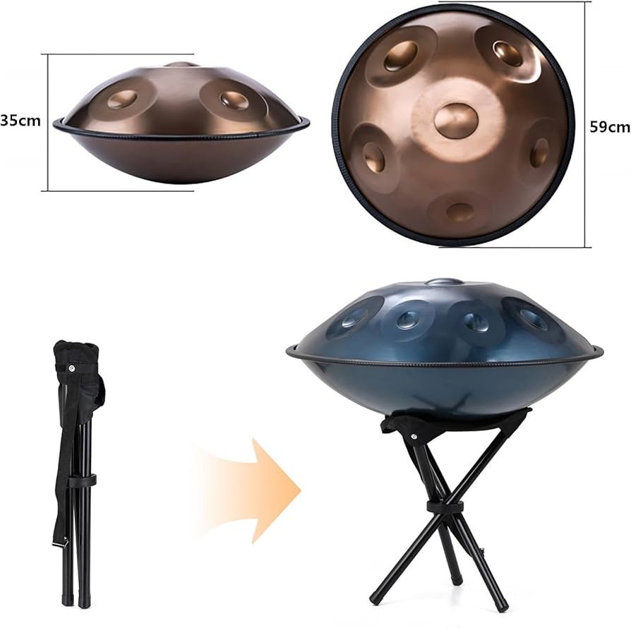 Amazon | ハンドパンドラム スチールハンドパン、9/10/12音ハンド