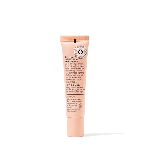 Miniatura 2 de Avatara - Kombucha The Wake-Up Call Eye Cream, Crema de ojos para ojeras e hinchazón, crema debajo de los ojos con cafeína, vitamina C y tumérica,