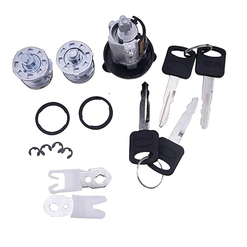 Miniatura 5 de ZTUOAUMA Interruptor de encendido Kit de llave de cilindro de cerradura de puerta 7C3Z-1521990-A 707624 703362 para Ford F150 F250 F350 F450 Super