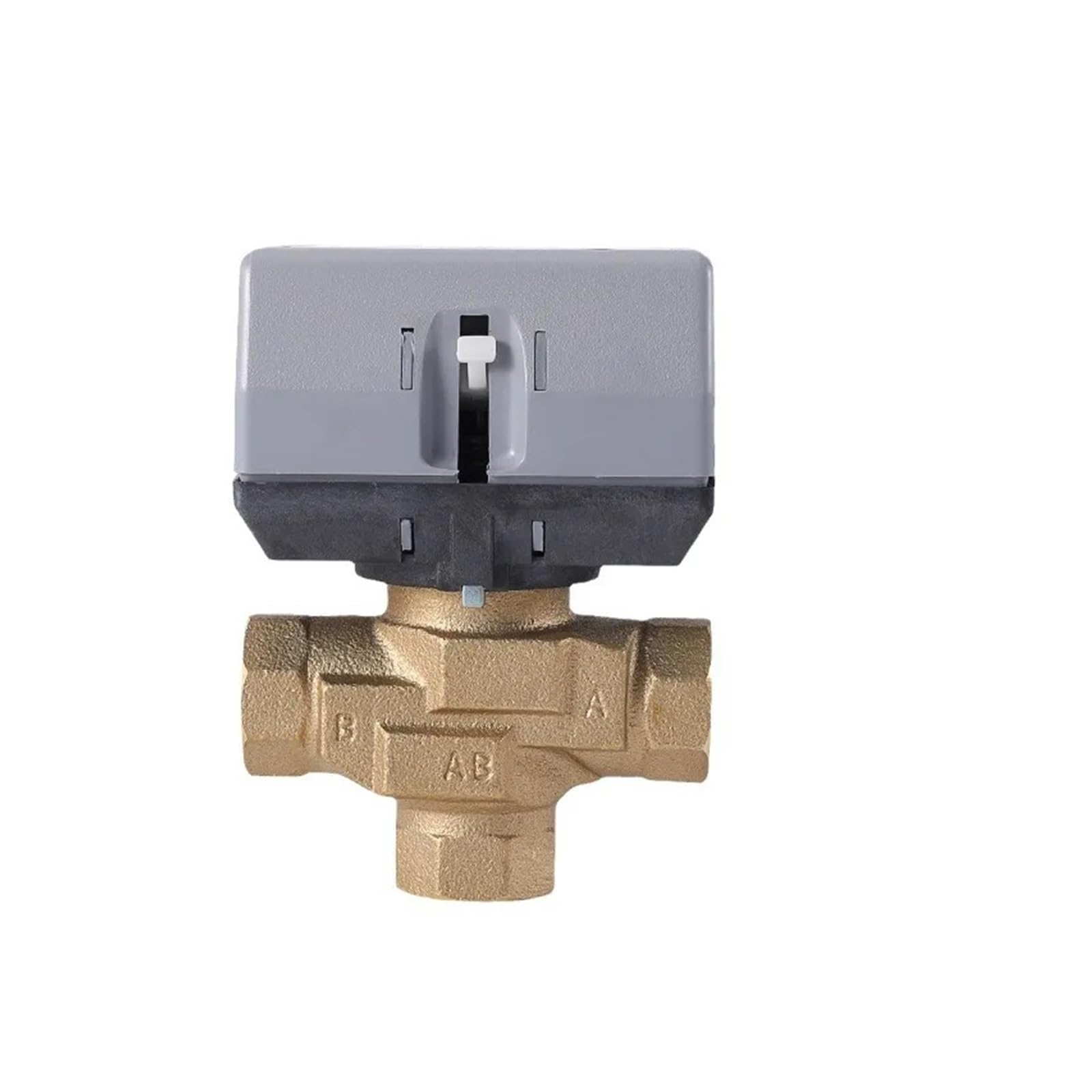 Válvula de bola Válvula De Cierre Motorizada Tres Vías Latón 1/2'', 3/4'' Y 1'' Con Globo Eléctrica Fan Coil VC6013 para control de flujo(DN25)