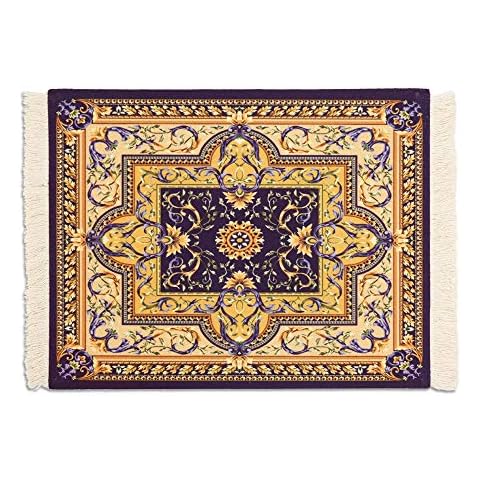 Vintage Mouse Pad, Persian Rug Style Anti-Slip Mouse Mat for Laptop Computer PC, Office Gaming Mousepad Oriental Persian Desk Rug Coaster by SubClap Cover