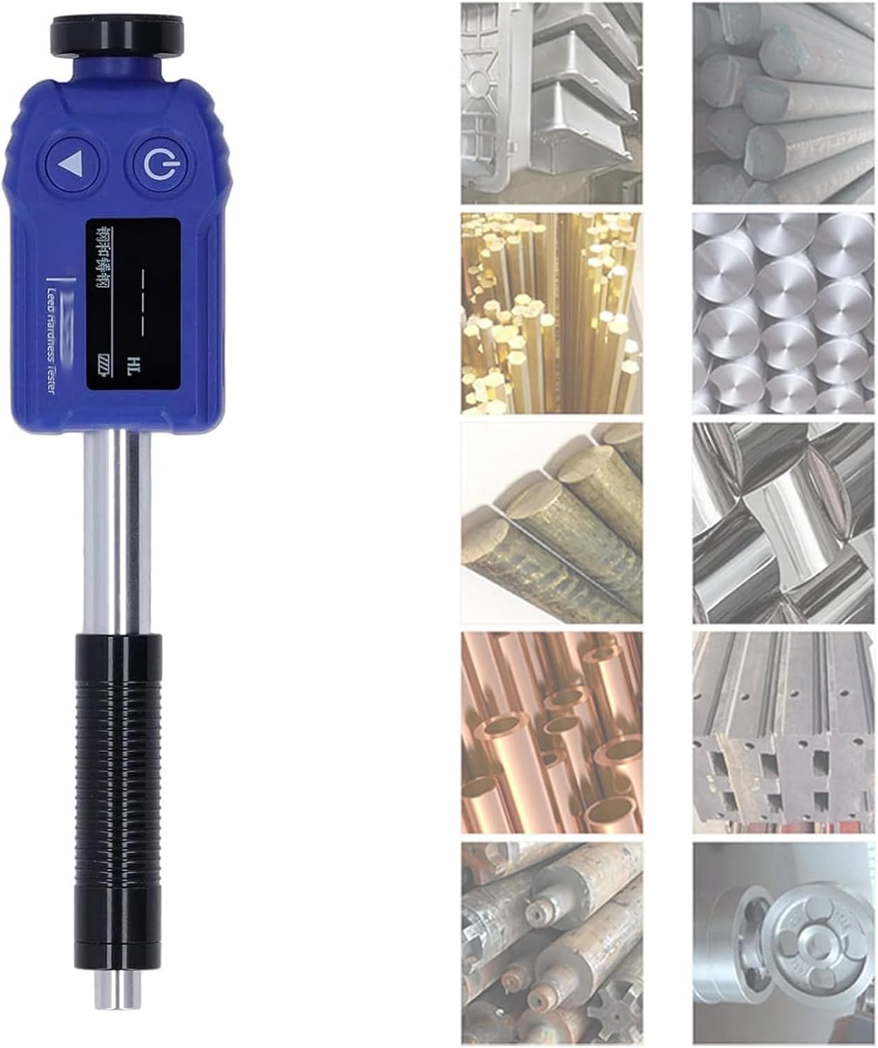 170-960HLD Portable Leeb Hardness Tester, 360 Metals Durometer Tester with Display, Measurement Accuracy: ±6HL,7 Hardness Units, for Detecting Metals