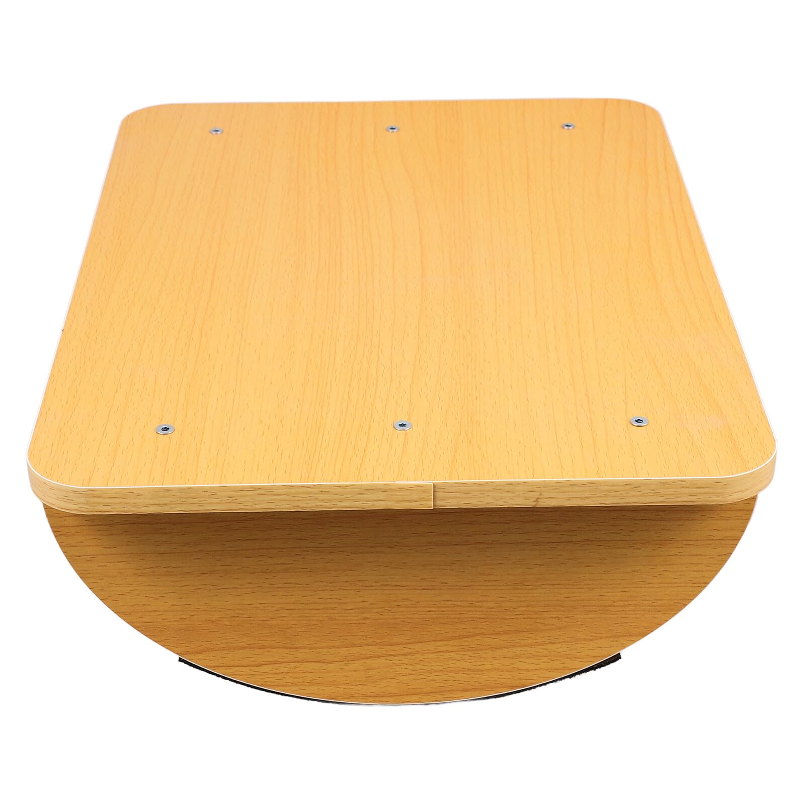Veemoon Poggiapiedi Sotto la Scrivania in Legno Naturale Base Antiscivolo, Sgabello Ergonomico per Supporto Piedi e Miglior Postura, per Ufficio e Uso Domestico