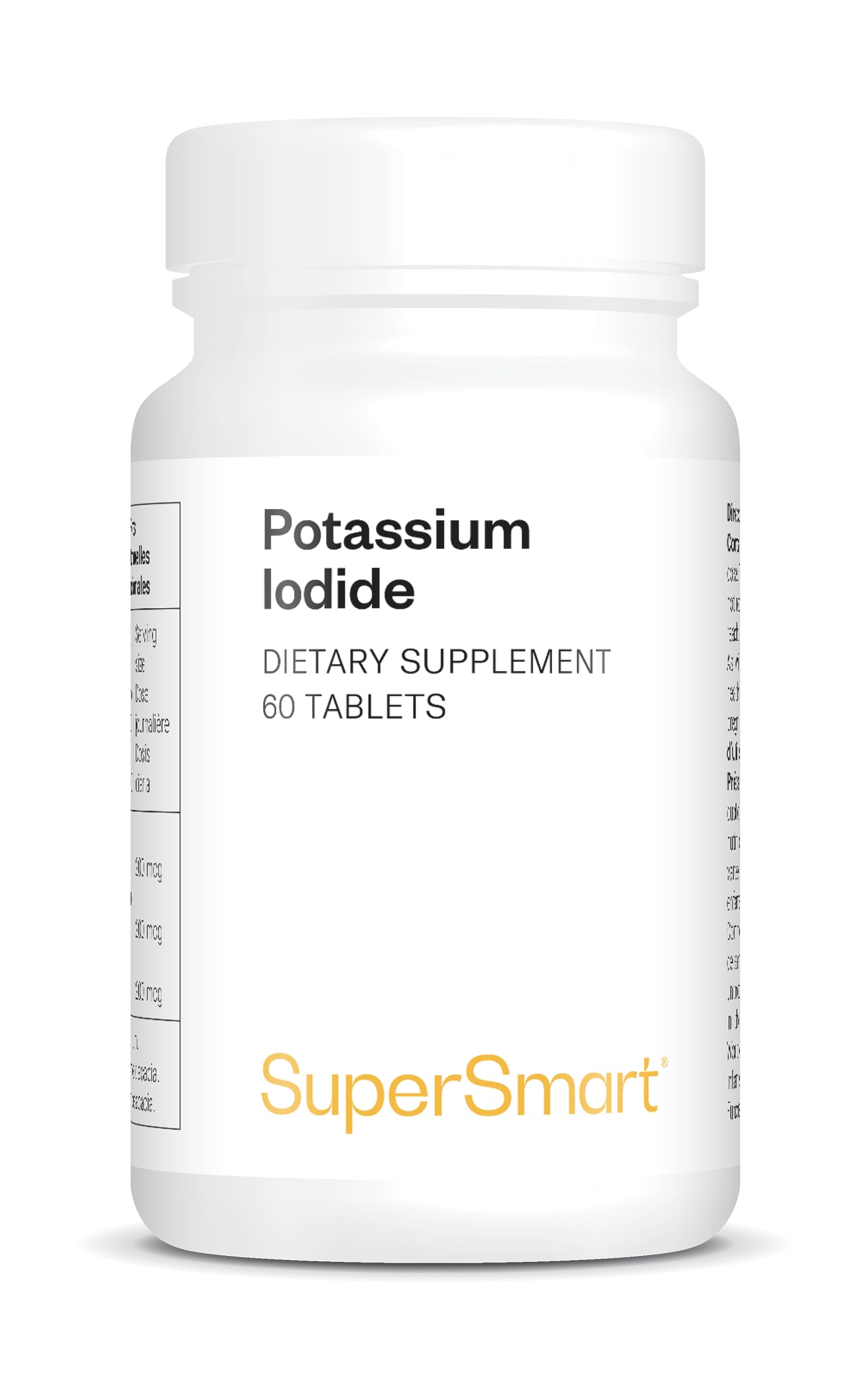 Potassium Iodide - Contribue au Bon Fonctionnement de la Thyroïde - Soutient le Métabolisme et le Système Nerveux - Vegan - Sans Gluten - Supersmart
