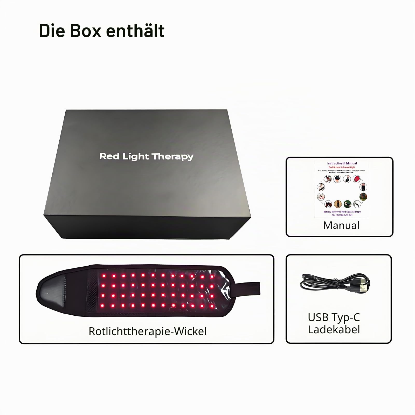 Neroos Flow Karpaltunnel, 660 nm Rotlicht und 880 nm Infrarotlicht Handgelenkmassagegerät mit 3 Wärmestufen, Touch-Steuerung mit automatischer Abschaltung für Büro, Zuhause