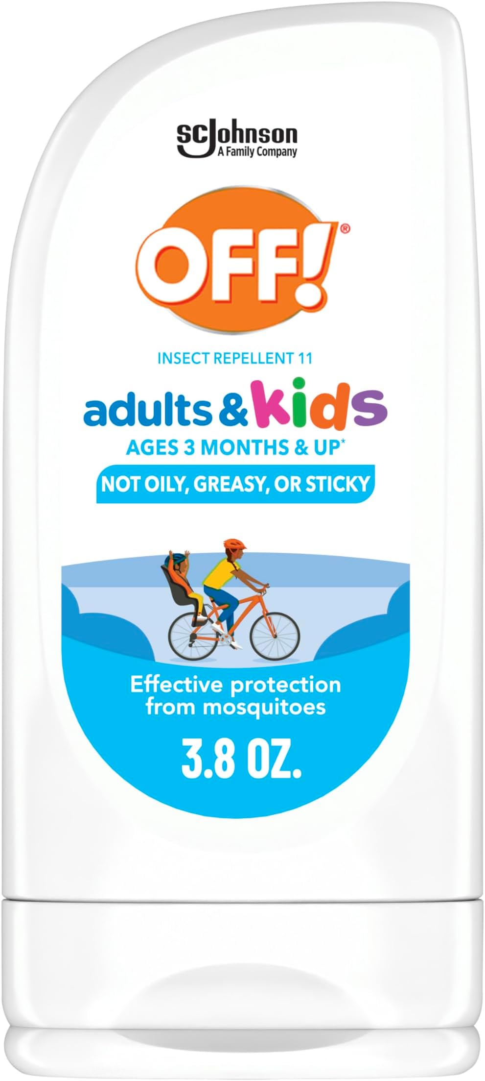 Off! Insect Repellent Lotion for Adults & Kids, Fragrance-Free Picaridin Bug Repellent for Everyday DEET-Free Protection from Mosquitoes and Ticks, 3.8 oz