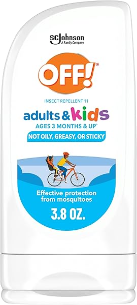 Off! Insect Repellent Lotion for Adults & Kids, Fragrance-Free Picaridin Bug Repellent for Everyday DEET-Free Protection from Mosquitoes and Ticks, 3.8 oz