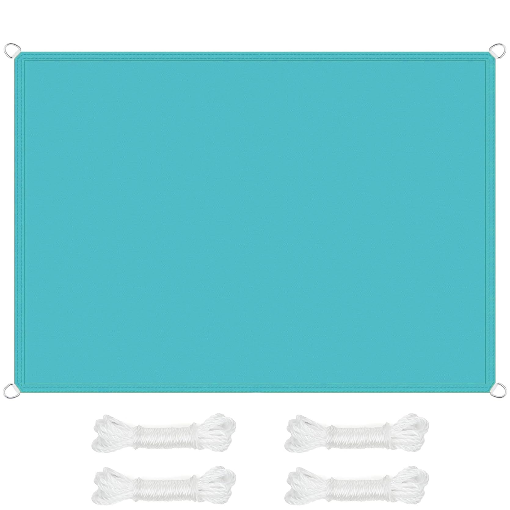 Voile d'ombrage design bleu ciel 1.8 x 6.5 m haute résistance aux intempéries