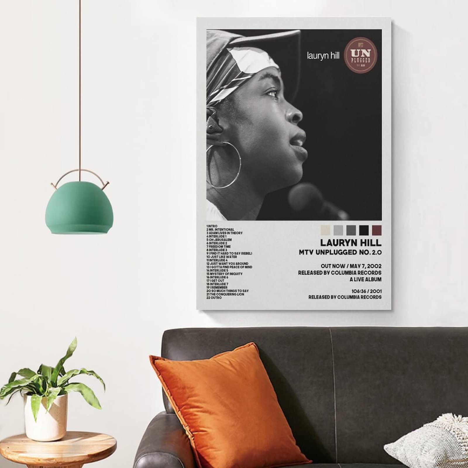 Lauryn Hill MTV Unplugged ポスター Amazon.co.jp: XIAOMB Lauryn Hill Posters MTV Unplugged 2.0
