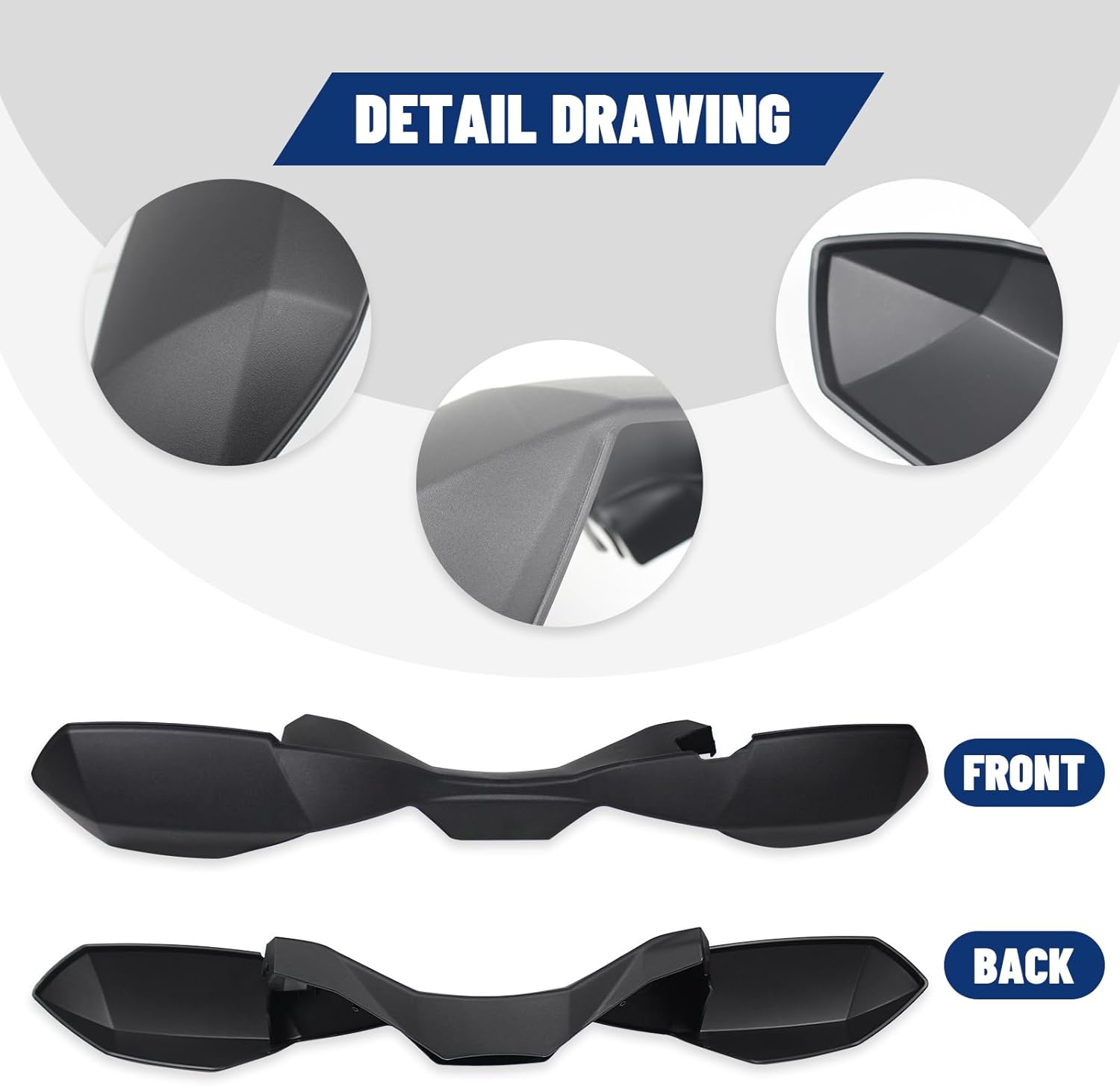 Handguards Protector Wind Deflector Compatible with 2006-2022 Can-Am Outlander/Max 450 500 570 800 1000, Renegade 500 1000 Accessories Hand Guards Air Deflector Replacement for 709400822 1PCS