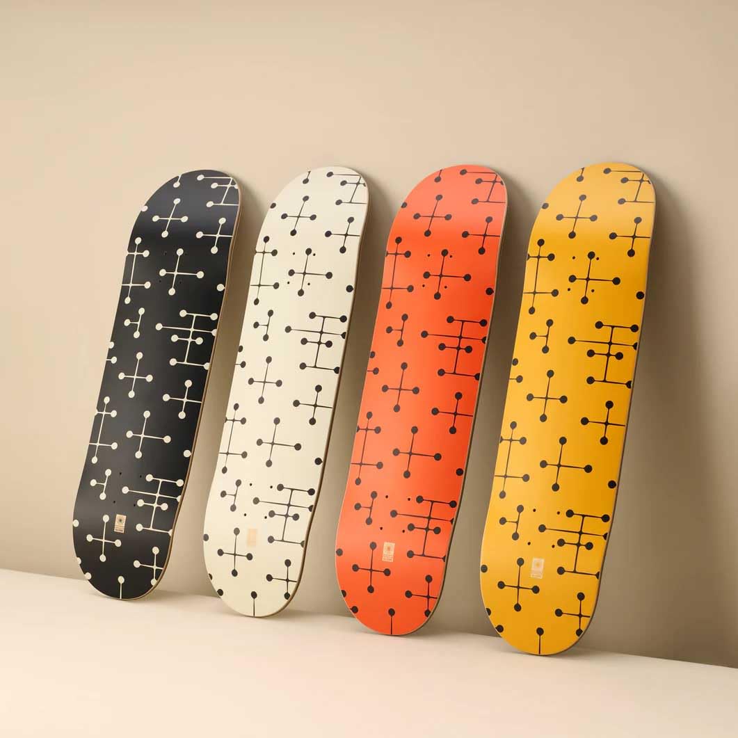 Amazon.co.jp: イームズ：Dot Pattern スケートボード ブラック