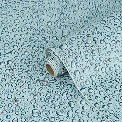 Water Dot Contact Paper 17.7" x 196" Peel and Stick Polka Dot Wallpaper for Dresser