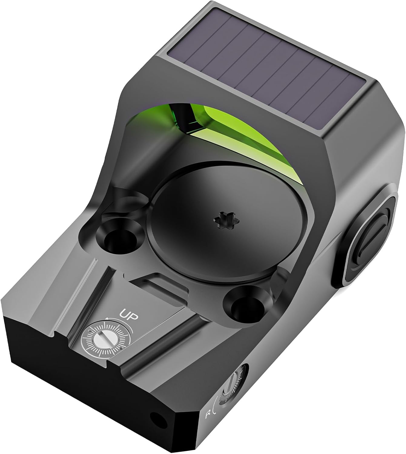 EPN AE-RS1028 Red Dot LED Reflex Sight, Solar Failsafe, Shake Awake, Black
