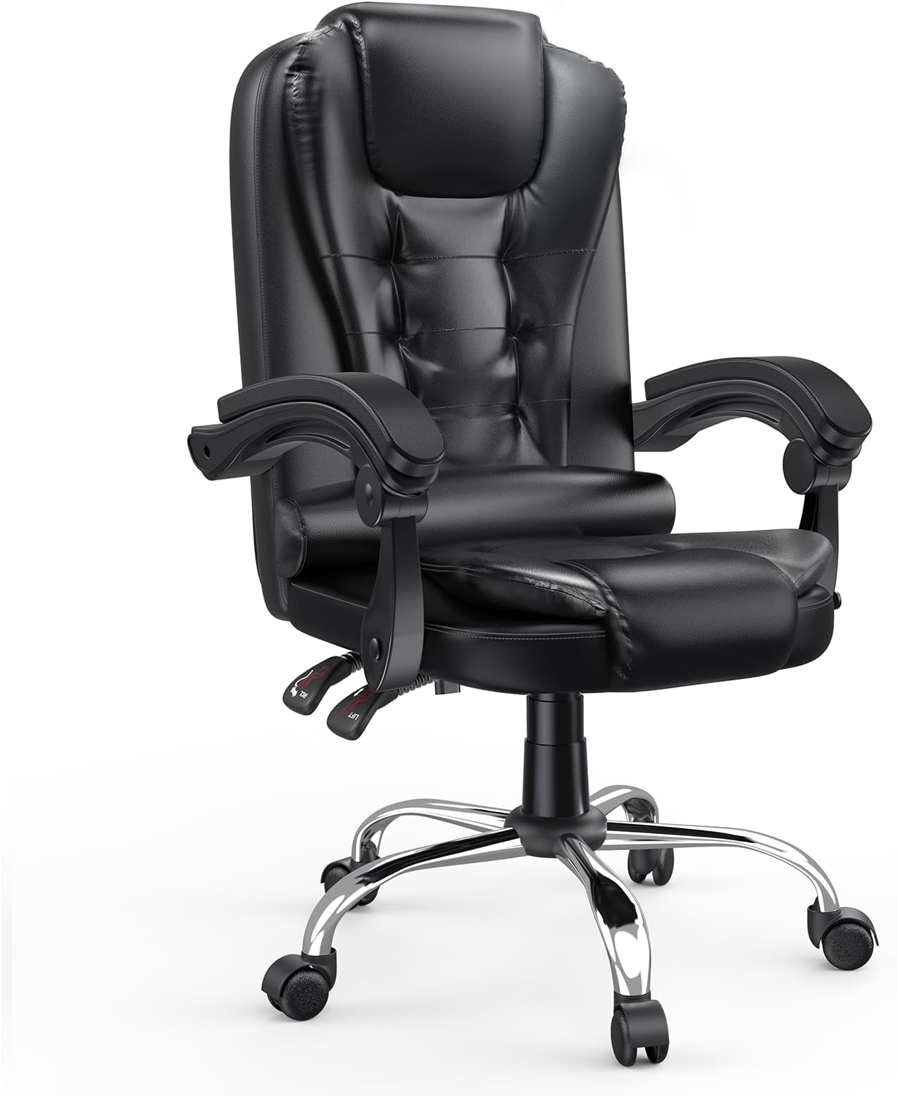 Vinsetto Bürostuhl – Ergonomisch, Höhenverstellbar, Mit Kopfstütze – Bequemes Sitzen Für Zuhause