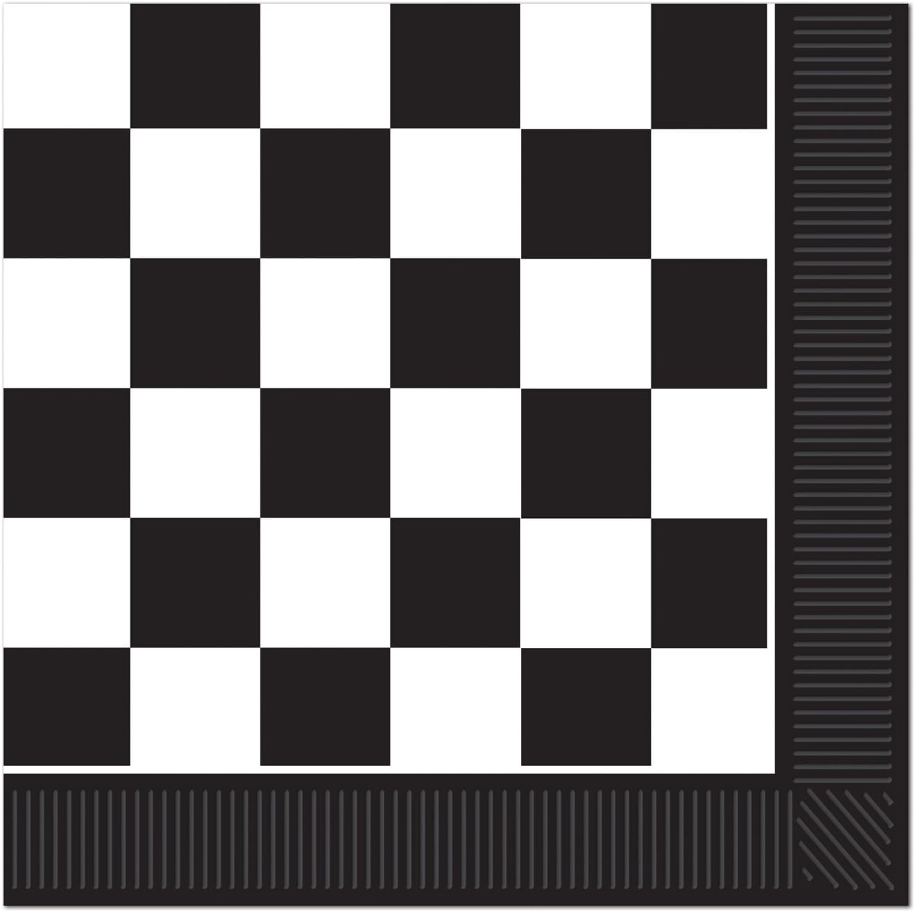 Checkered Luncheon Napkins (2-Ply) (16/Pkg)
