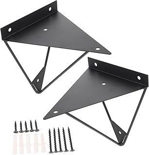 OSALADI Shelves Wall Mounted 1 Pair Tripod Bracket Wall Hanging Shelves Wall Mount Shelf Wall Mounted Shelf Decorative Shelf Wall Shelves