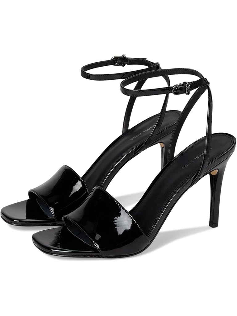 Black Michael Kors Elyse Heeled Sandals
