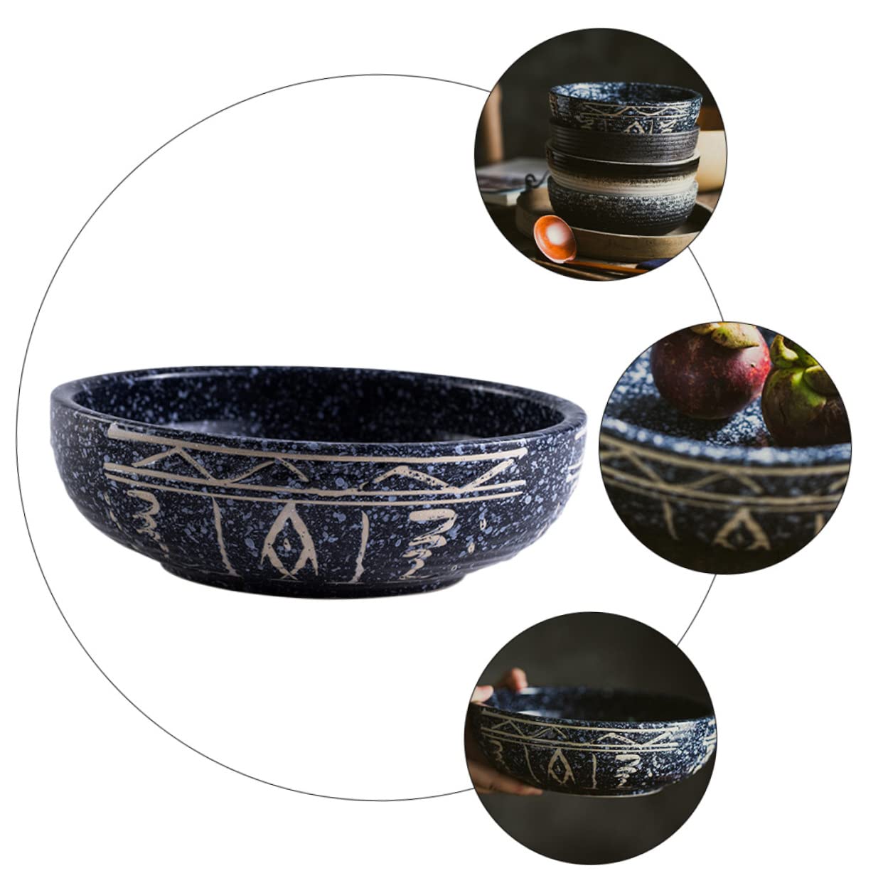1 szt. Udon serwowanie prosty ryż tajska rodzina sałatka pojemniki na deser miska duża zastawa stołowa ceramiczna ramen dla ryb dekoracyjna przekąska jedzenie restauracja płatki domowe przystawki mieszanie kolorów