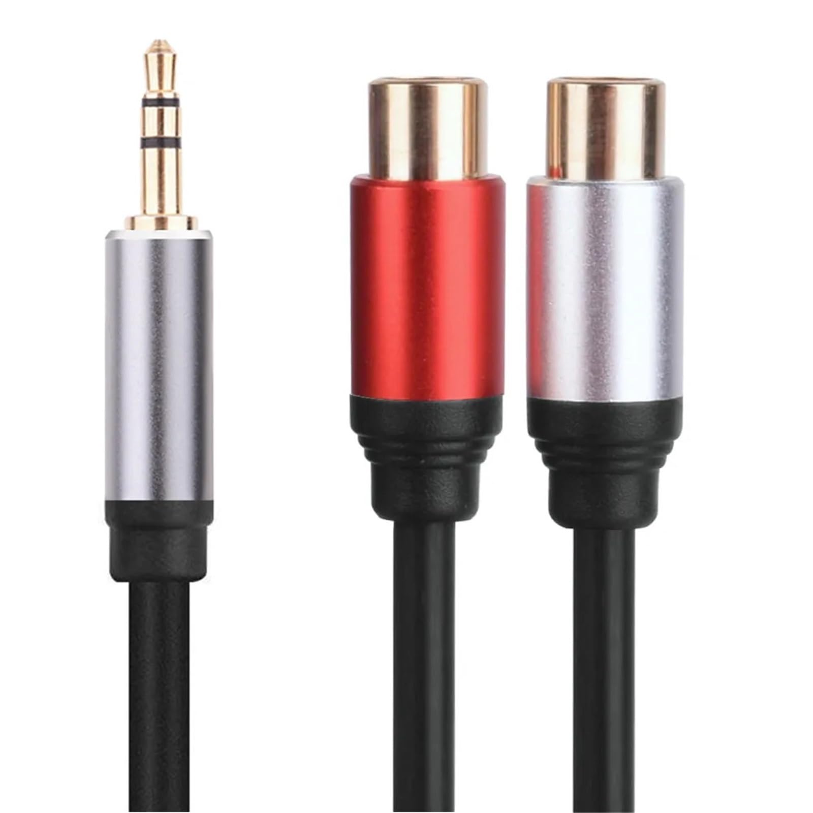 Kabel stereo 3,5 Y 2RCA męski na 3,5 mm żeński adapter AUX jack przewód audio do komputera MP3, telefonu, głośnika, kina domowego DVD (3,5 m do 2RCA)