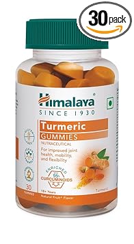 Himalaya Turmeric Gummies |Pack of 30 |95% Curcuminoids |Joint health, Antioxidant support |100% Veg - image, photos