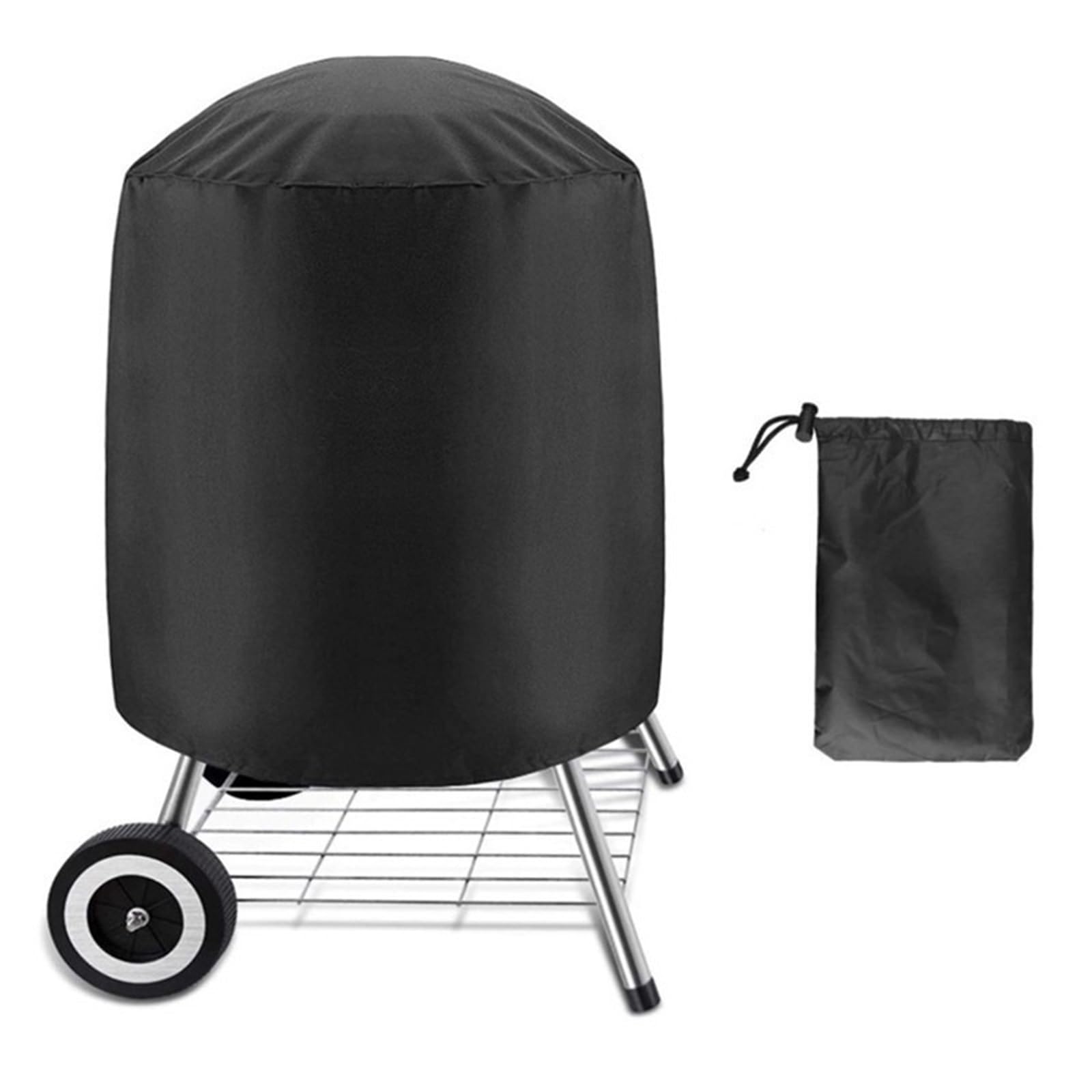 Copertura Rotonda Barbecue Esterni Coulisse | Copertura barbecue gas esterno impermeabile resistente raggi UV sbiadimento antivento anti-UV(Grijs,61*72cm)